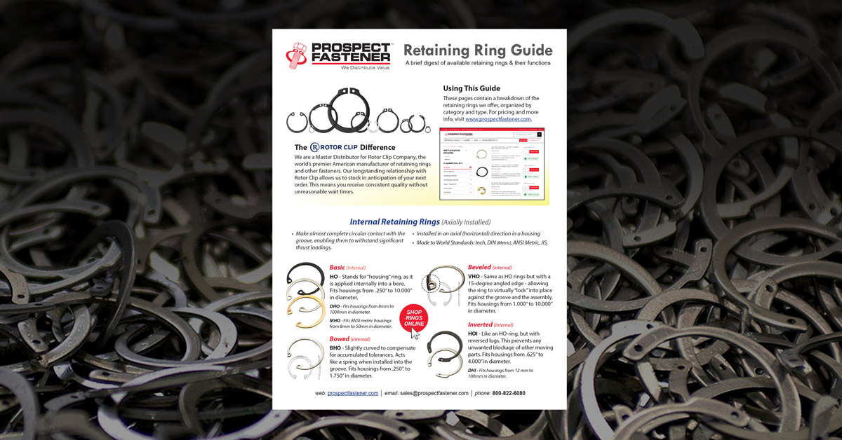 Prospect Fastener Retaining Ring Guide